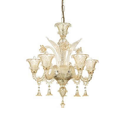 Подвесная люстра Ideal Lux Antonietta ANTONIETTA SP5 AMBRA