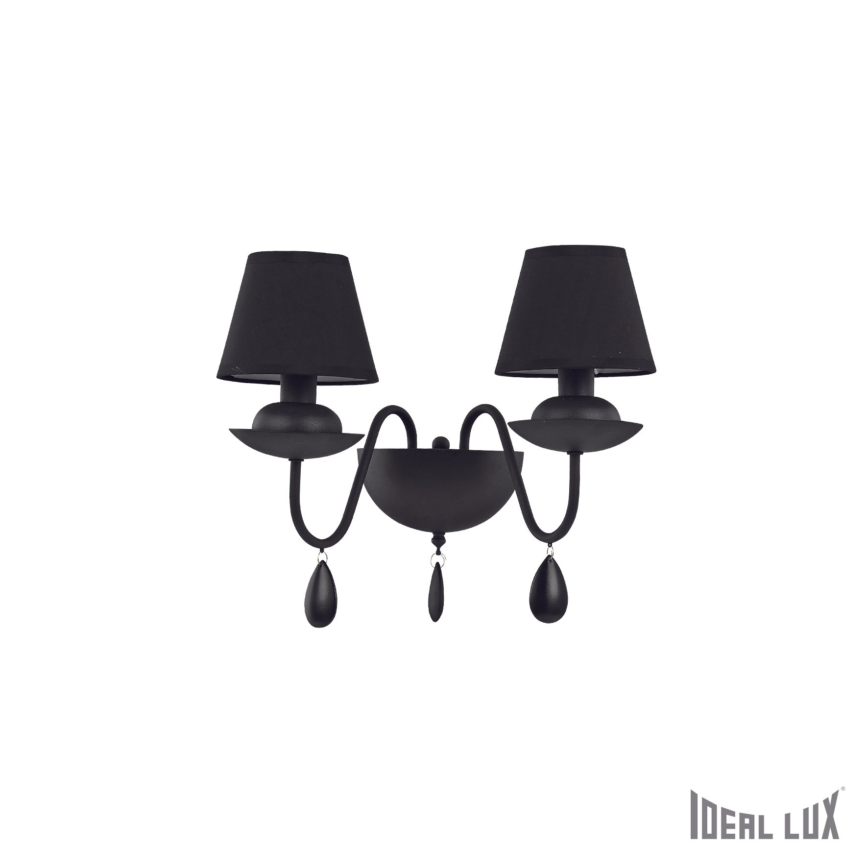 Настенное бра Ideal Lux Blanche BLANCHE AP2 NERO