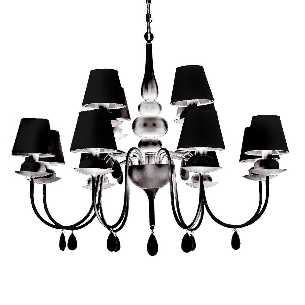 Подвесная люстра Ideal Lux Blanche BLANCHE SP12 NERO