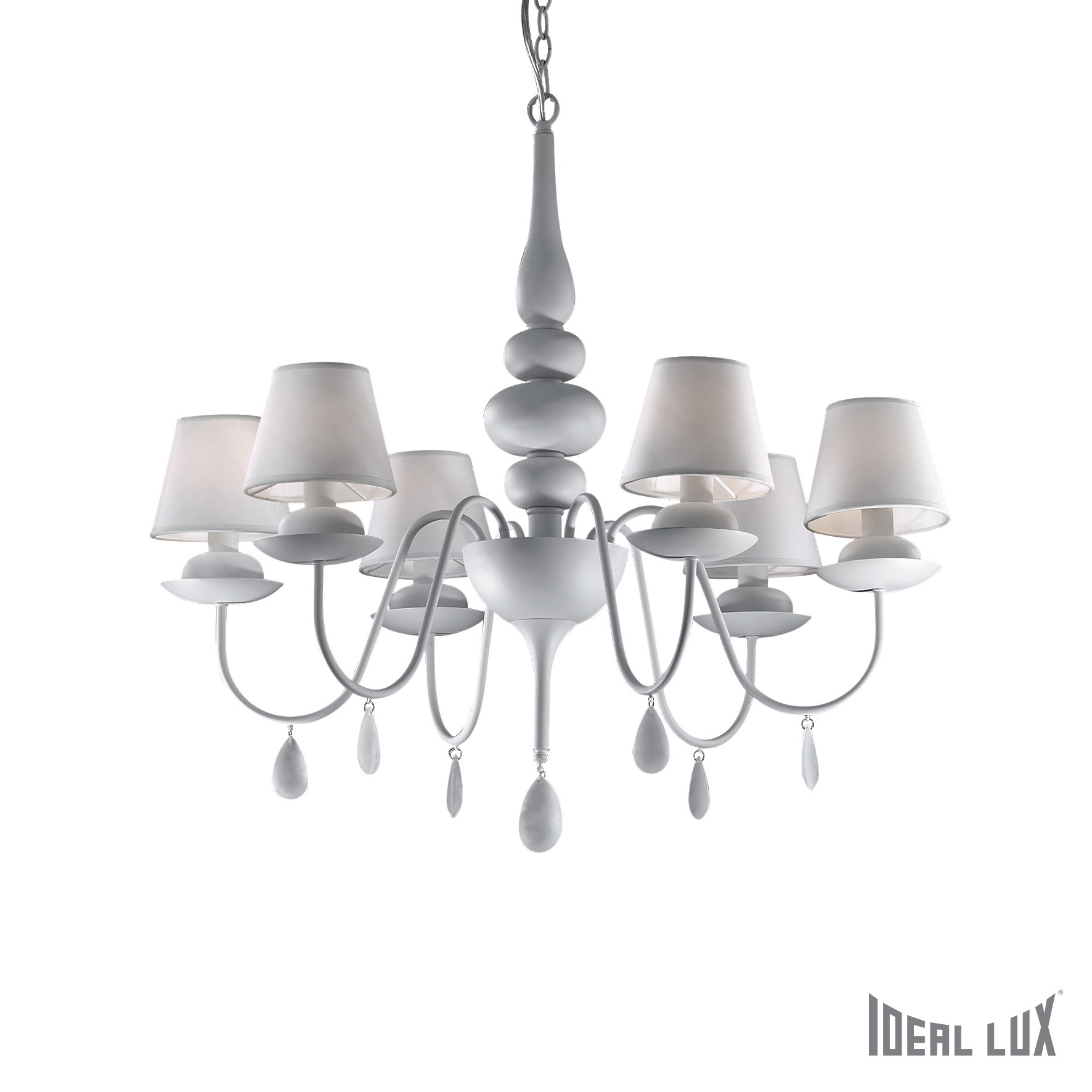 Подвесная люстра Ideal Lux Blanche BLANCHE SP6 BIANCO