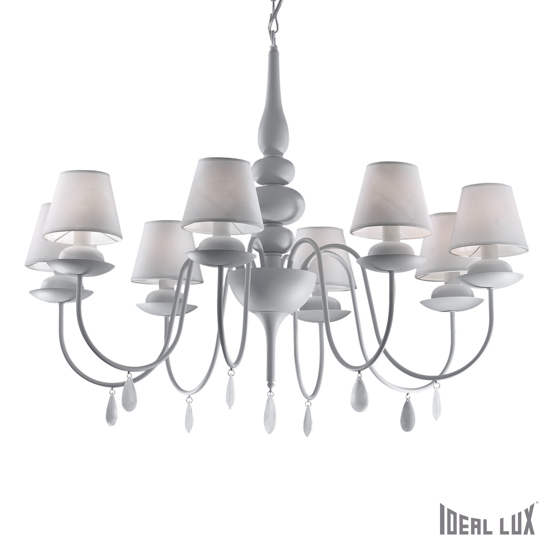 Подвесная люстра Ideal Lux Blanche BLANCHE SP8 BIANCO