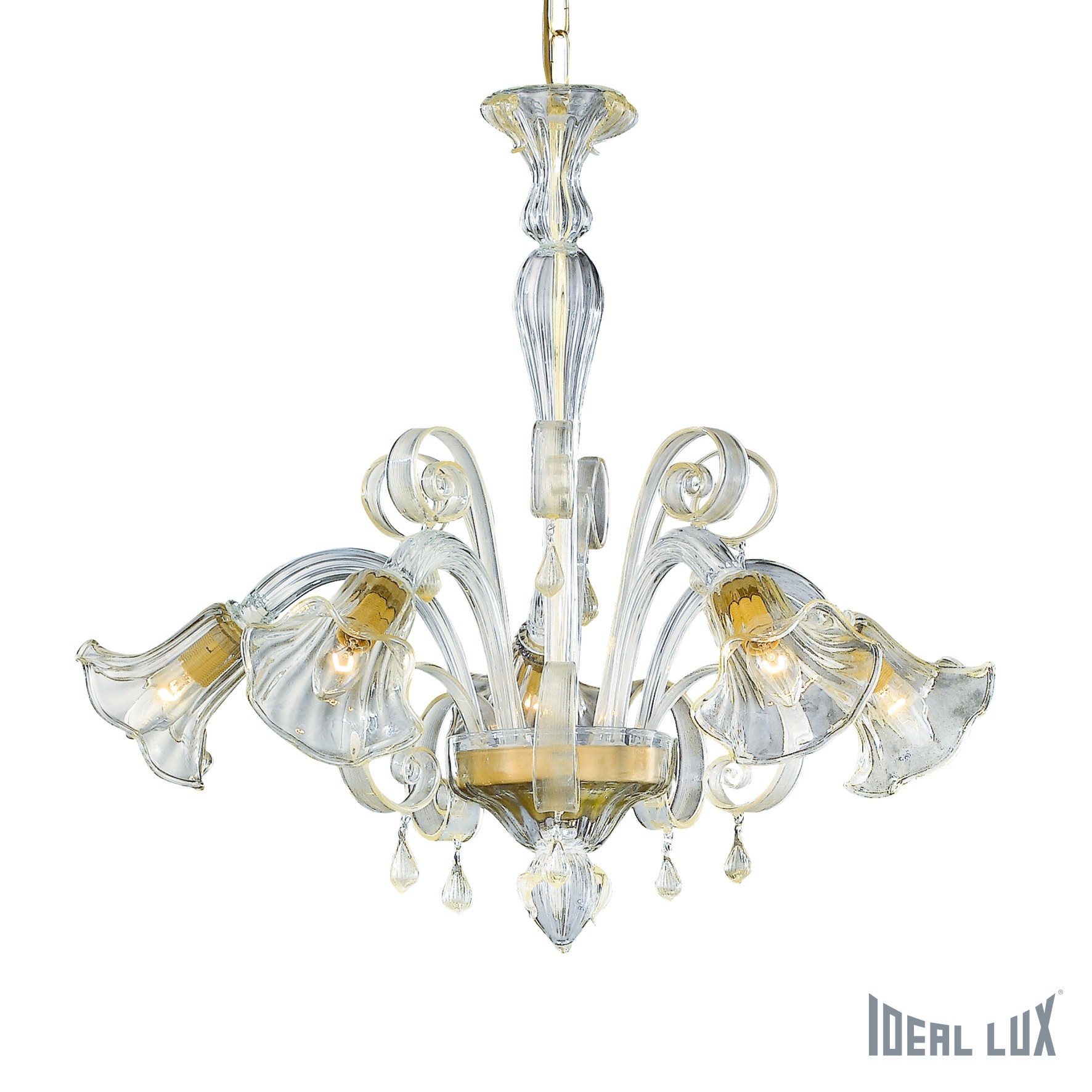 Люстра подвесная с цветочками Ca D Oro CA' D'ORO SP5 Ideal Lux