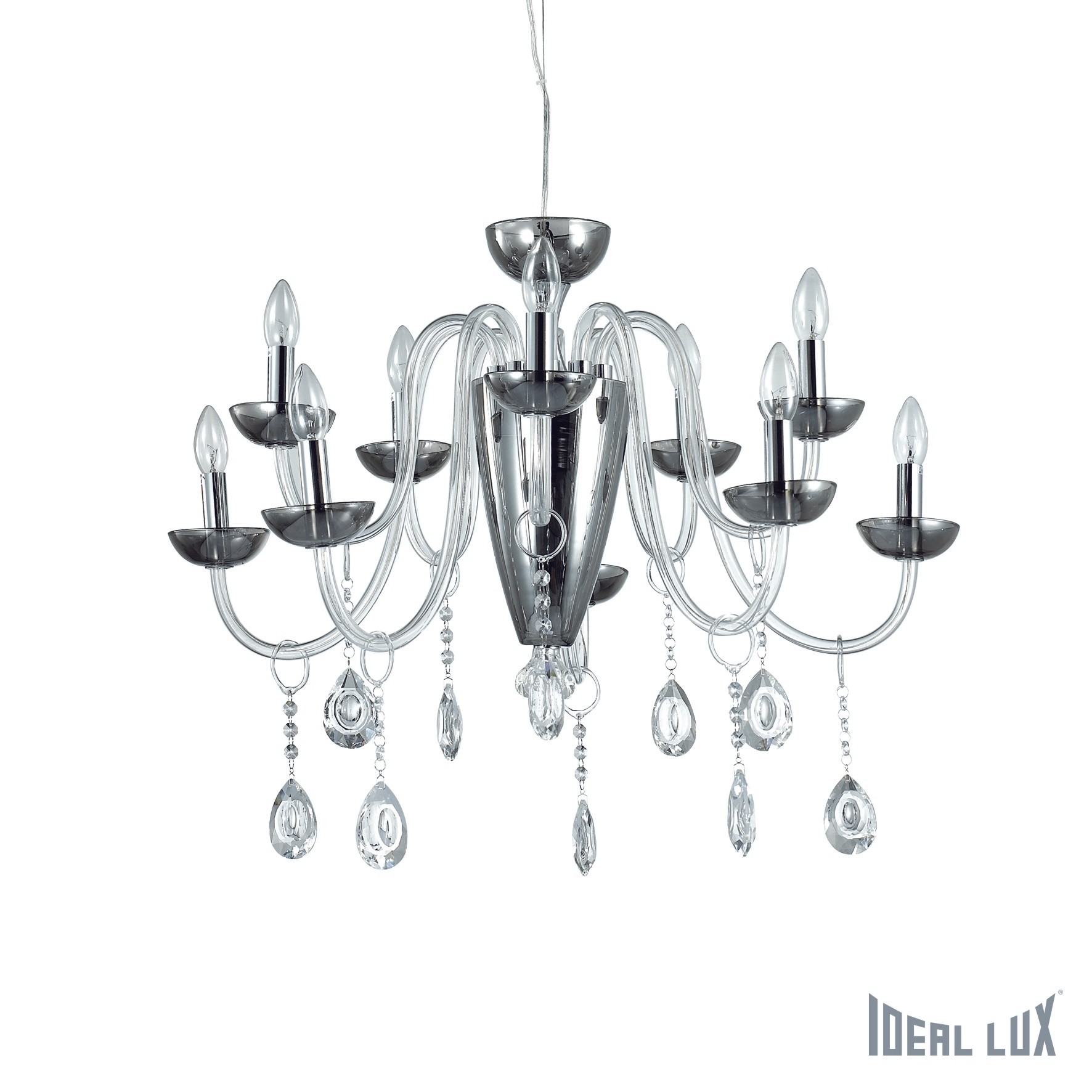 Подвесная люстра Ideal Lux Camelia CAMELIA SP11 FUME'