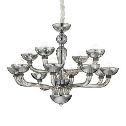 Подвесная люстра Ideal Lux Casanova CASANOVA SP12 FUME'