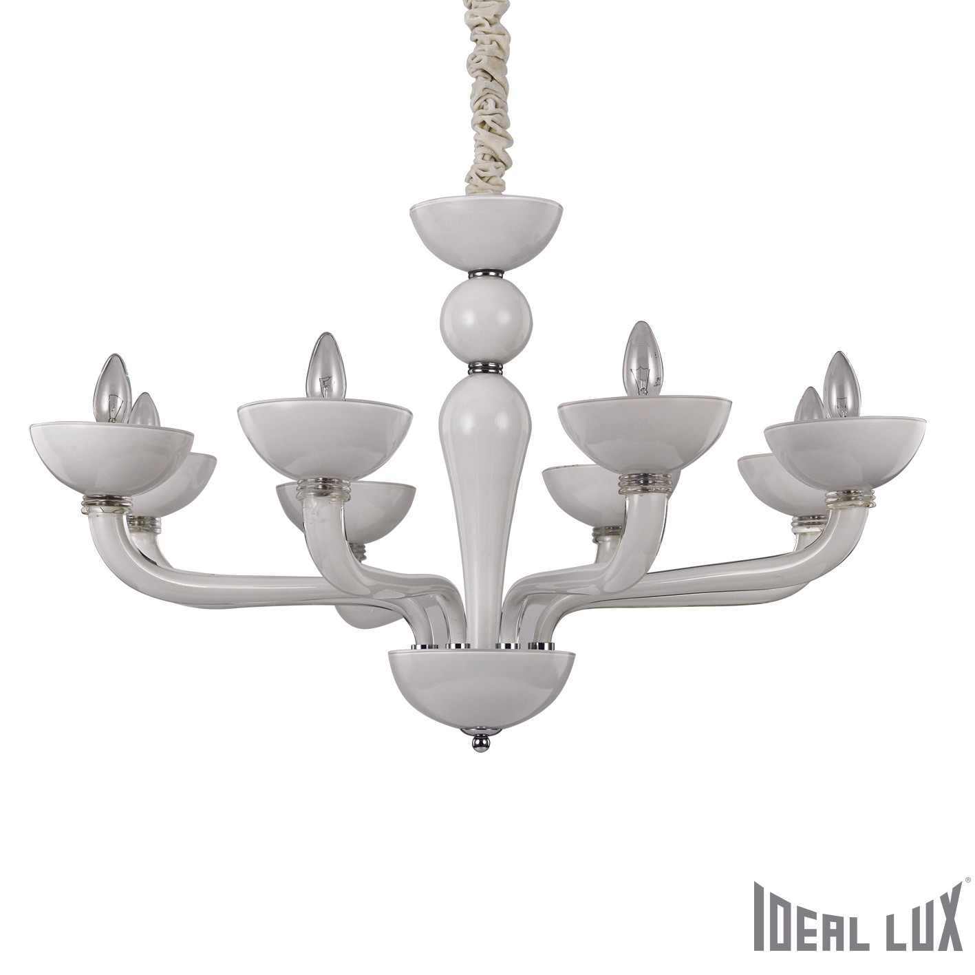 Подвесная люстра Ideal Lux Casanova CASANOVA SP8 BIANCO