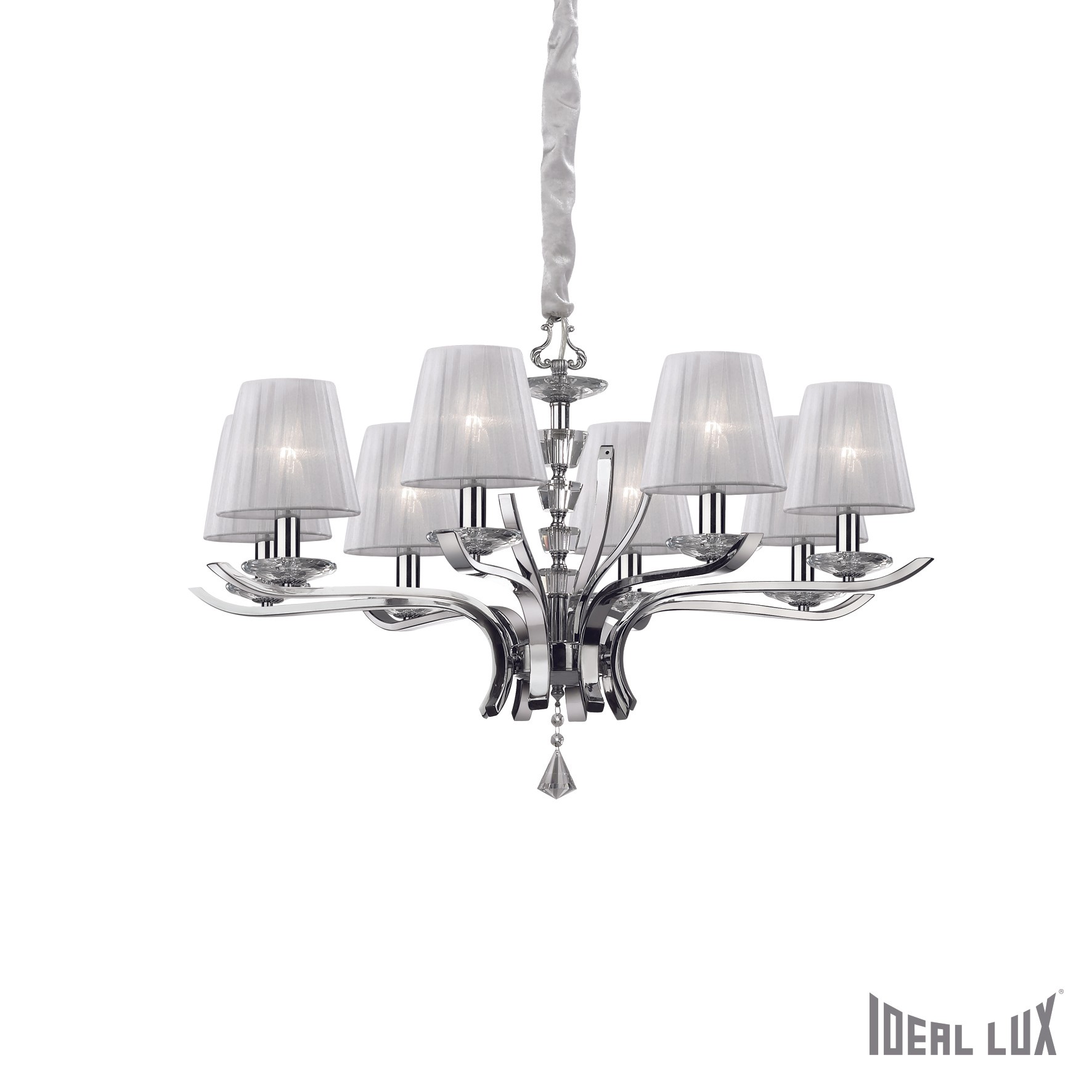 Подвесная люстра Ideal Lux Pegaso PEGASO SP8 BIANCO