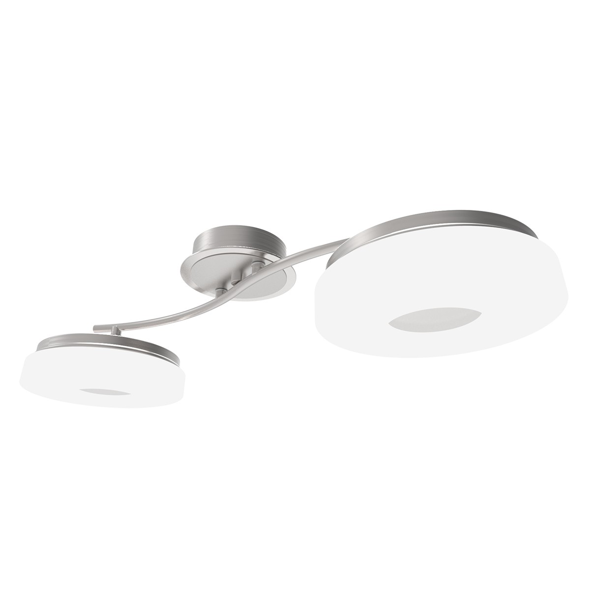 Потолочный светодиодный светильник ID lamp Frittelle 107/2A-LEDWhitechrome