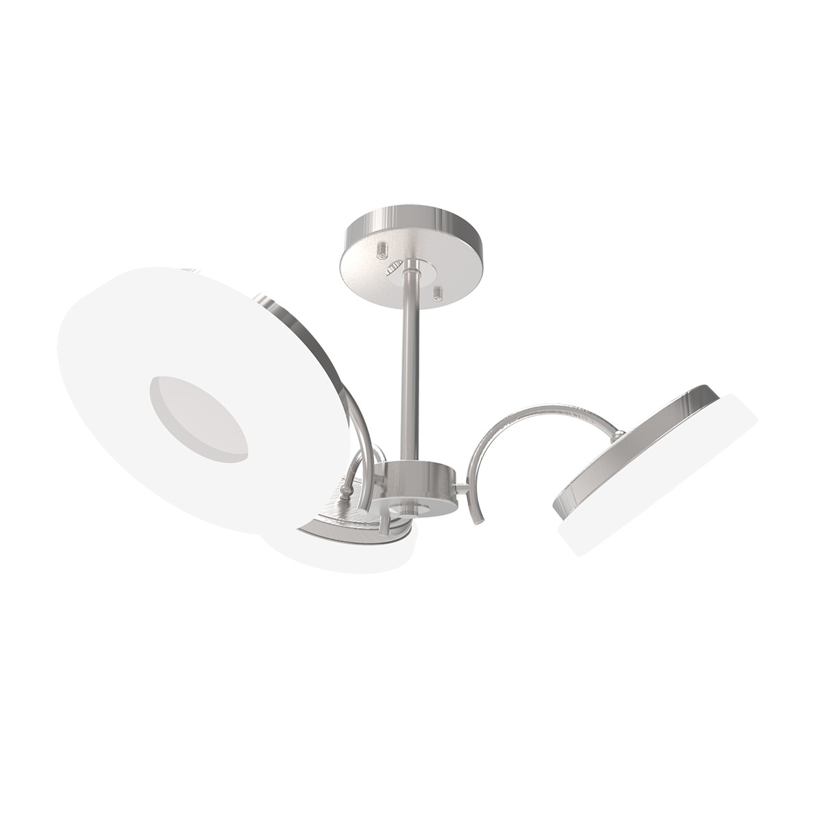 Люстра на штанге ID lamp Frittelle 107/3PF-LEDWhitechrome