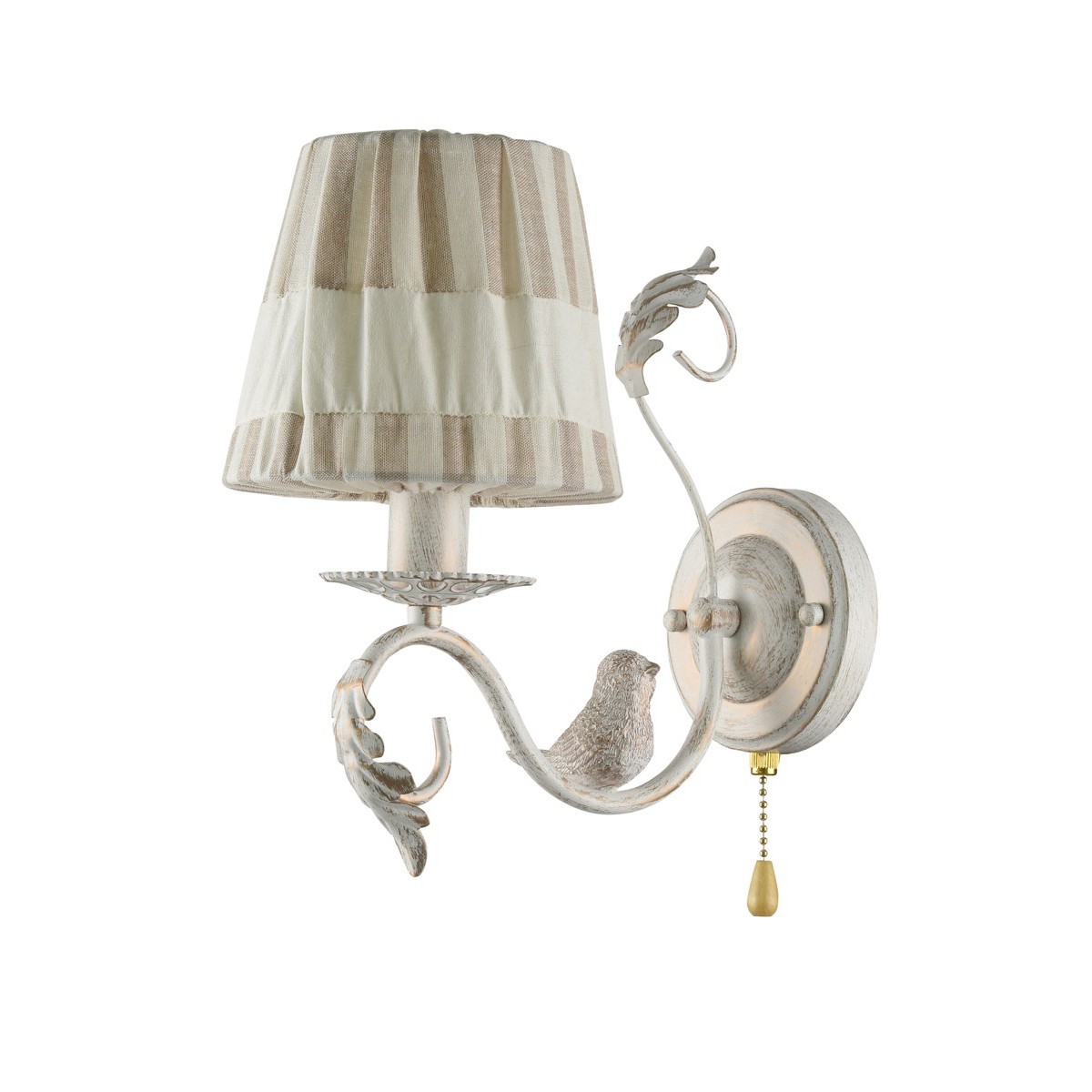 Бра с птичками Nido 555/1A-Whitepatina ID lamp