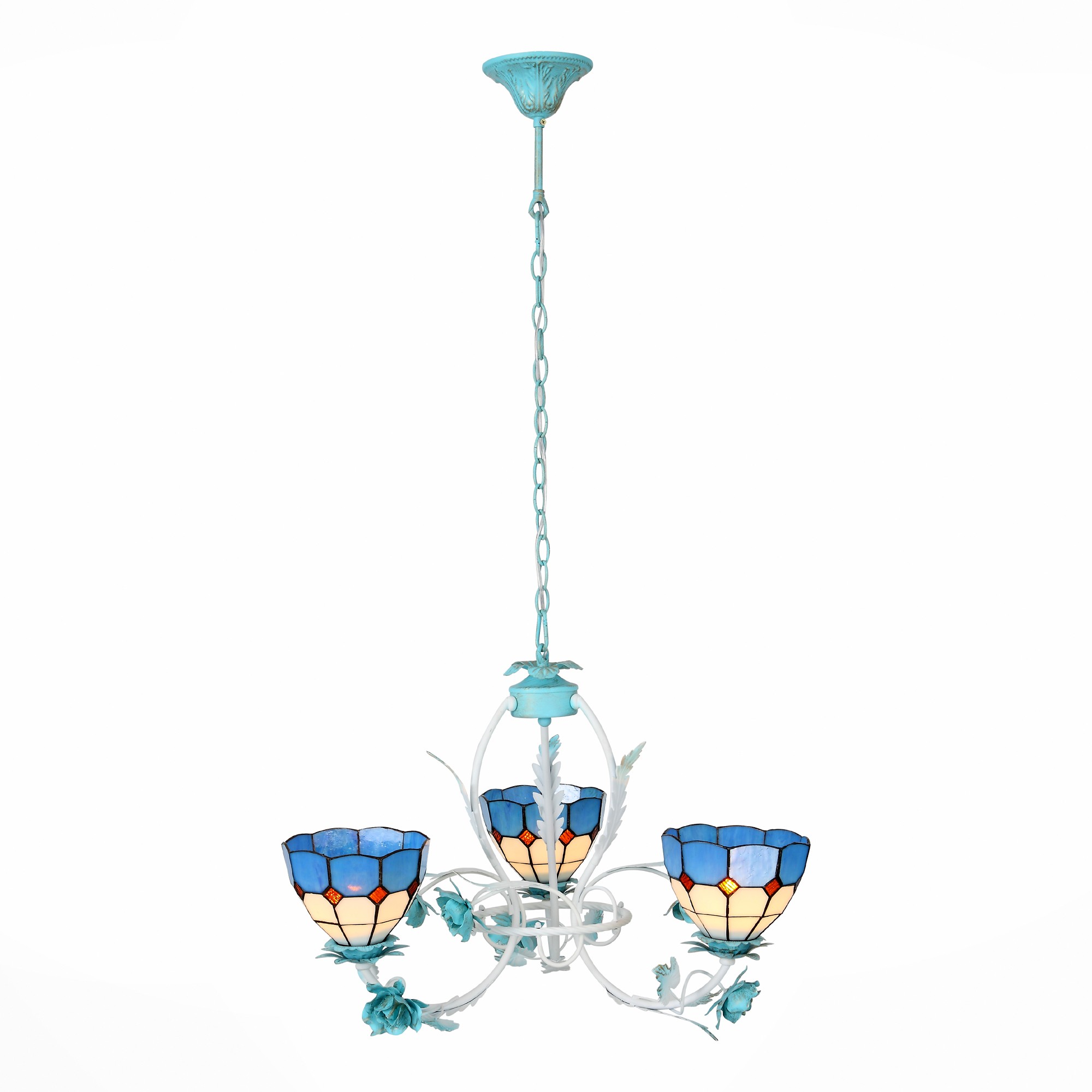 Люстра подвесная с цветочками Lavoro SL372.953.03 ST Luce