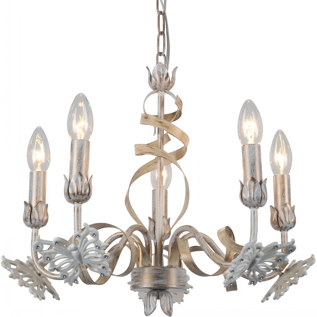Люстра с бабочками Libellula A8626LM-5WG Arte Lamp