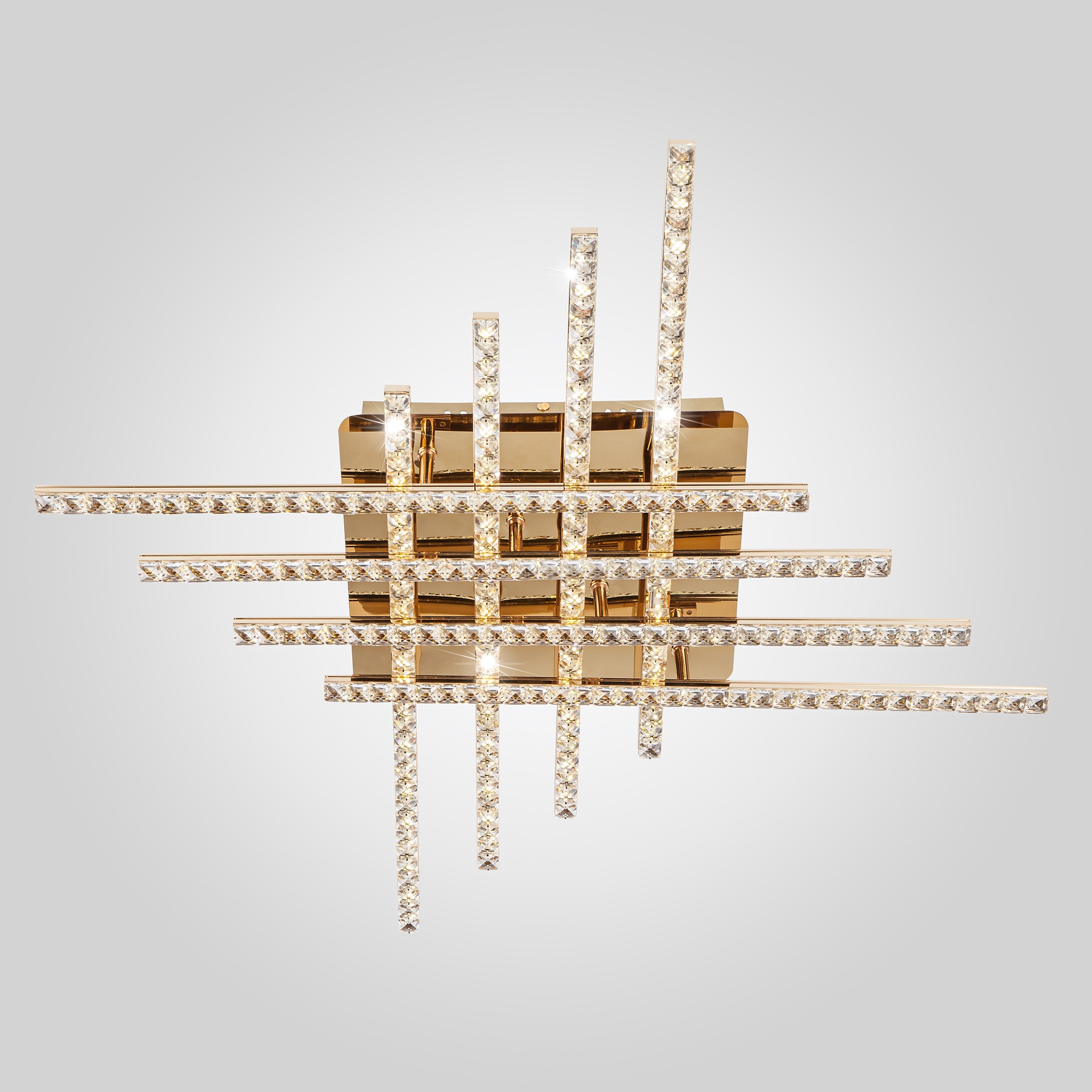 Потолочная светодиодная люстра Soprano Eurosvet 90041/8 золото