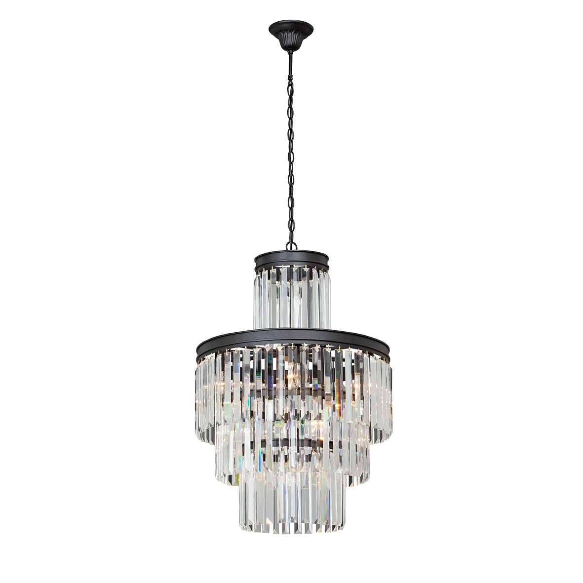 Подвесная хрустальная люстра V5150 Vitaluce Premium V5150-1/6+3+1