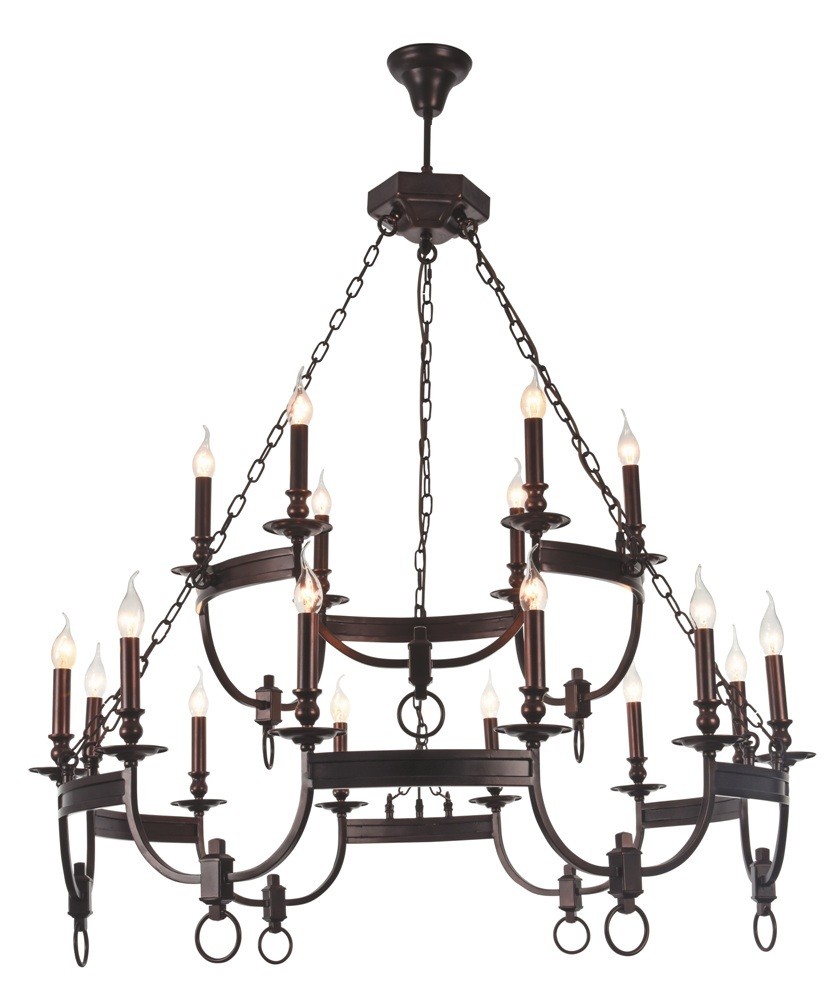 Люстра многоярусная Suerte SUERTE BROWN SP12+6 Crystal Lux