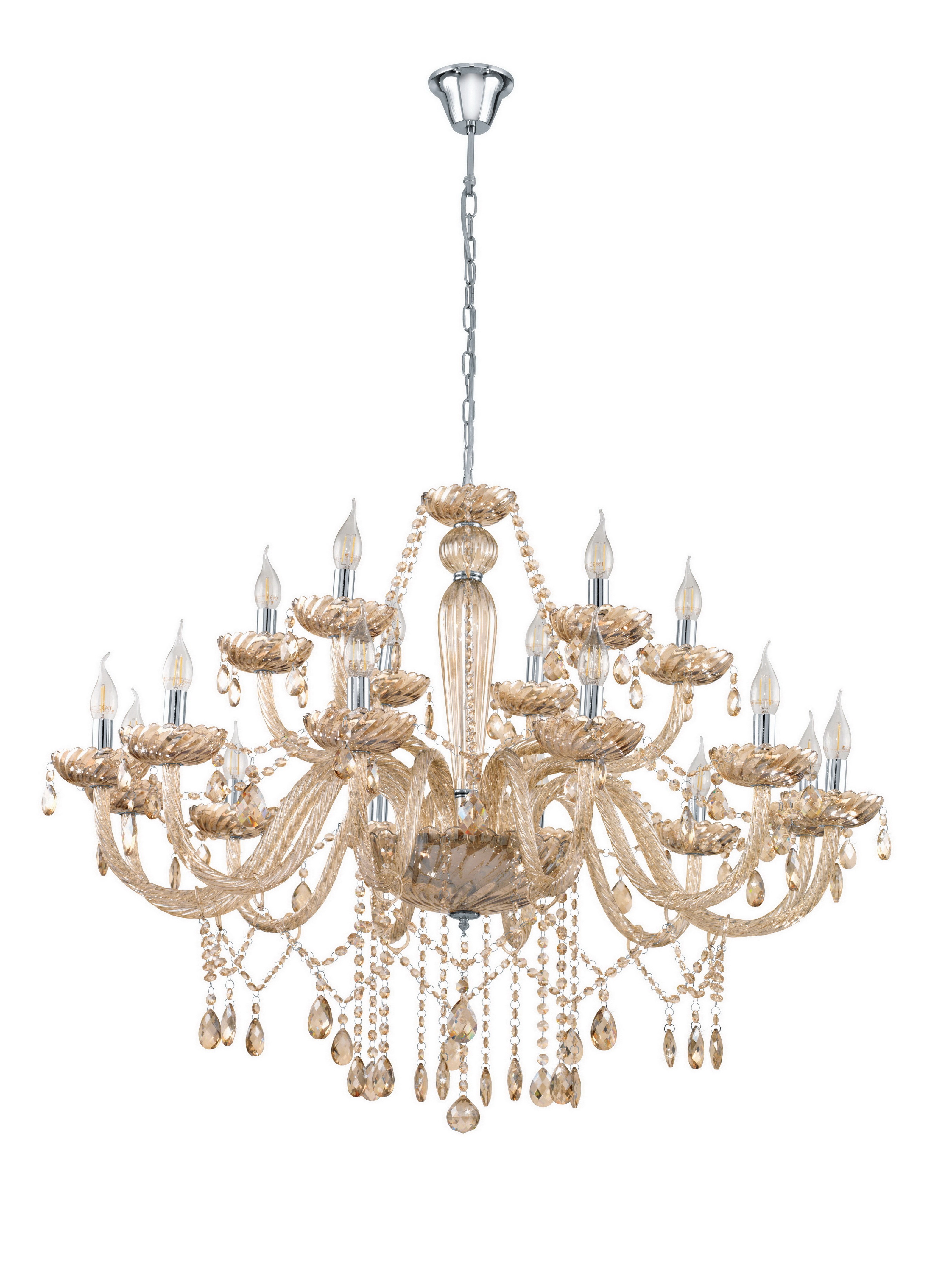 Подвесная хрустальная люстра Basilano Eglo 39095