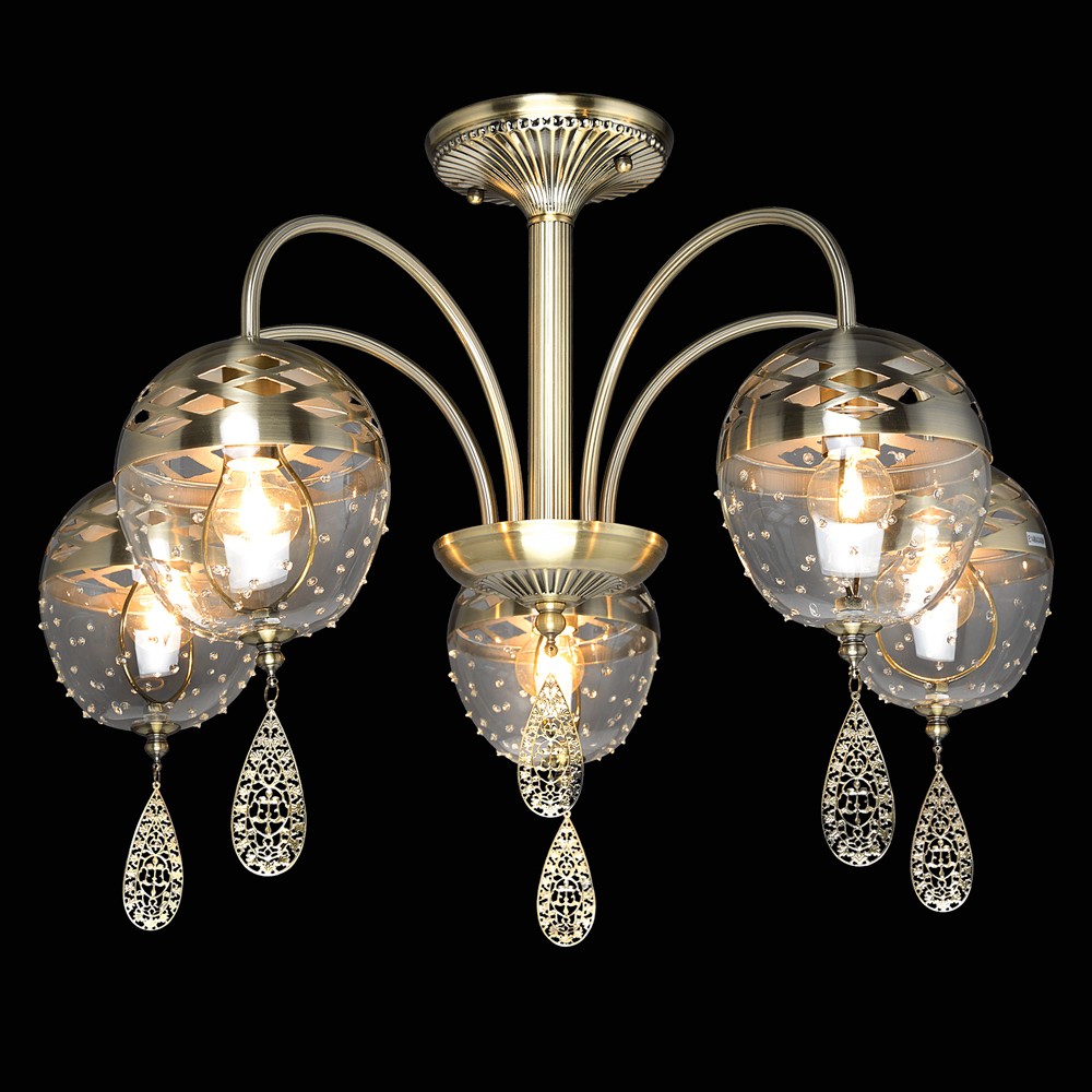 Люстра на штанге Максисвет 1-4415-5-AB E14