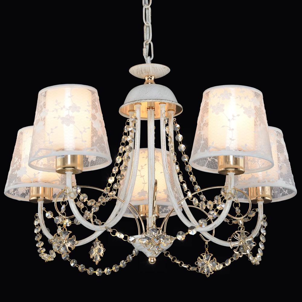 Подвесная люстра Максисвет 2-6530-5-WHS+FG E14