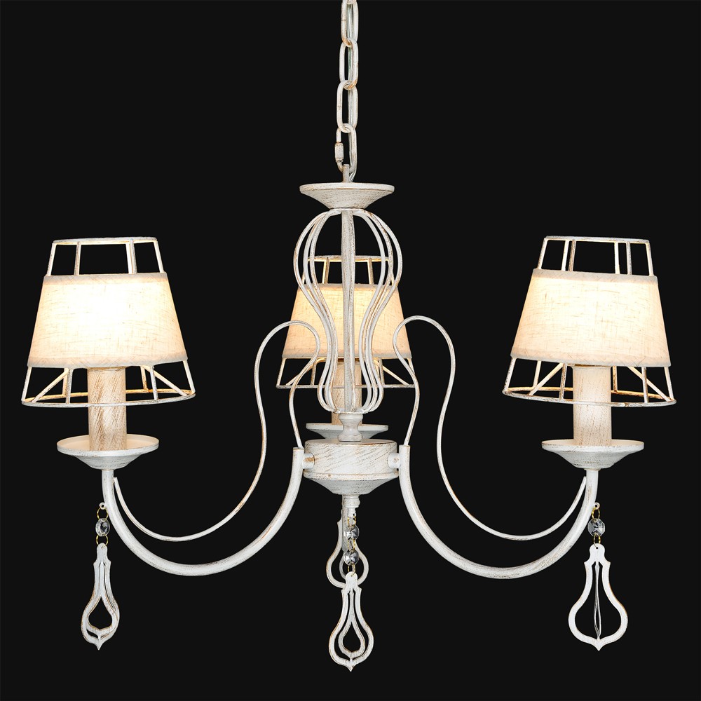 Подвесная люстра Максисвет 2-6575-3-WH+PG E14