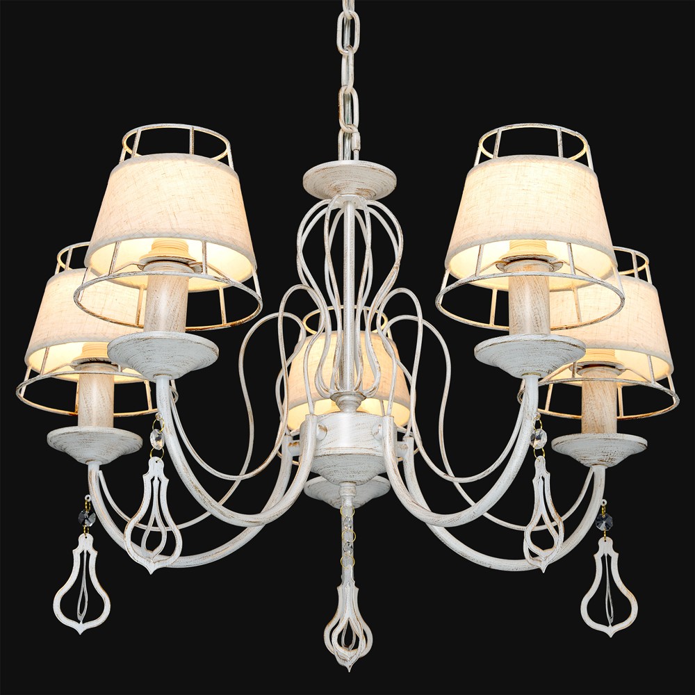 Подвесная люстра Максисвет 2-6575-5-WH+PG E14