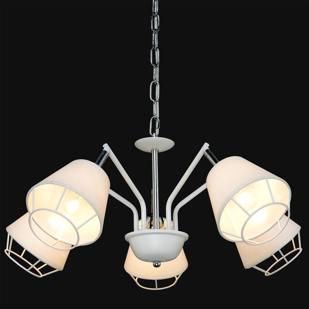 Подвесная люстра Максисвет 2-6578-5-WH+CR E14