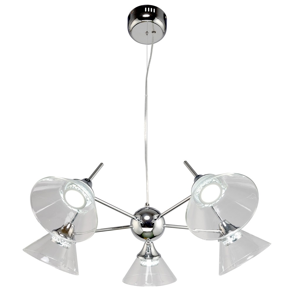 Подвесная светодиодная люстра 5161 Максисвет 2-5161-5-CR LED