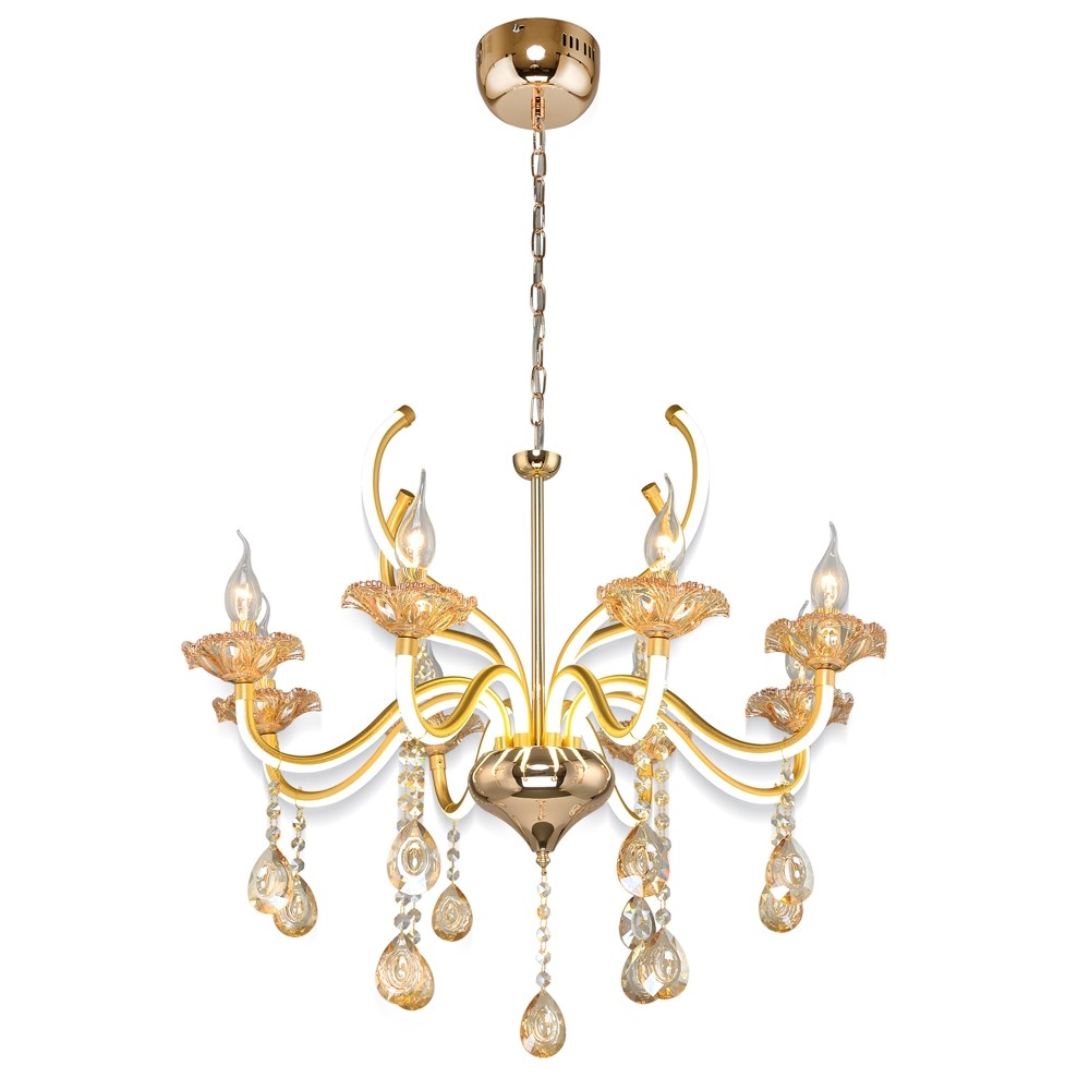 Подвесная светодиодная люстра Chic 3879 RiForma 2-3879-8-FG LED+E14