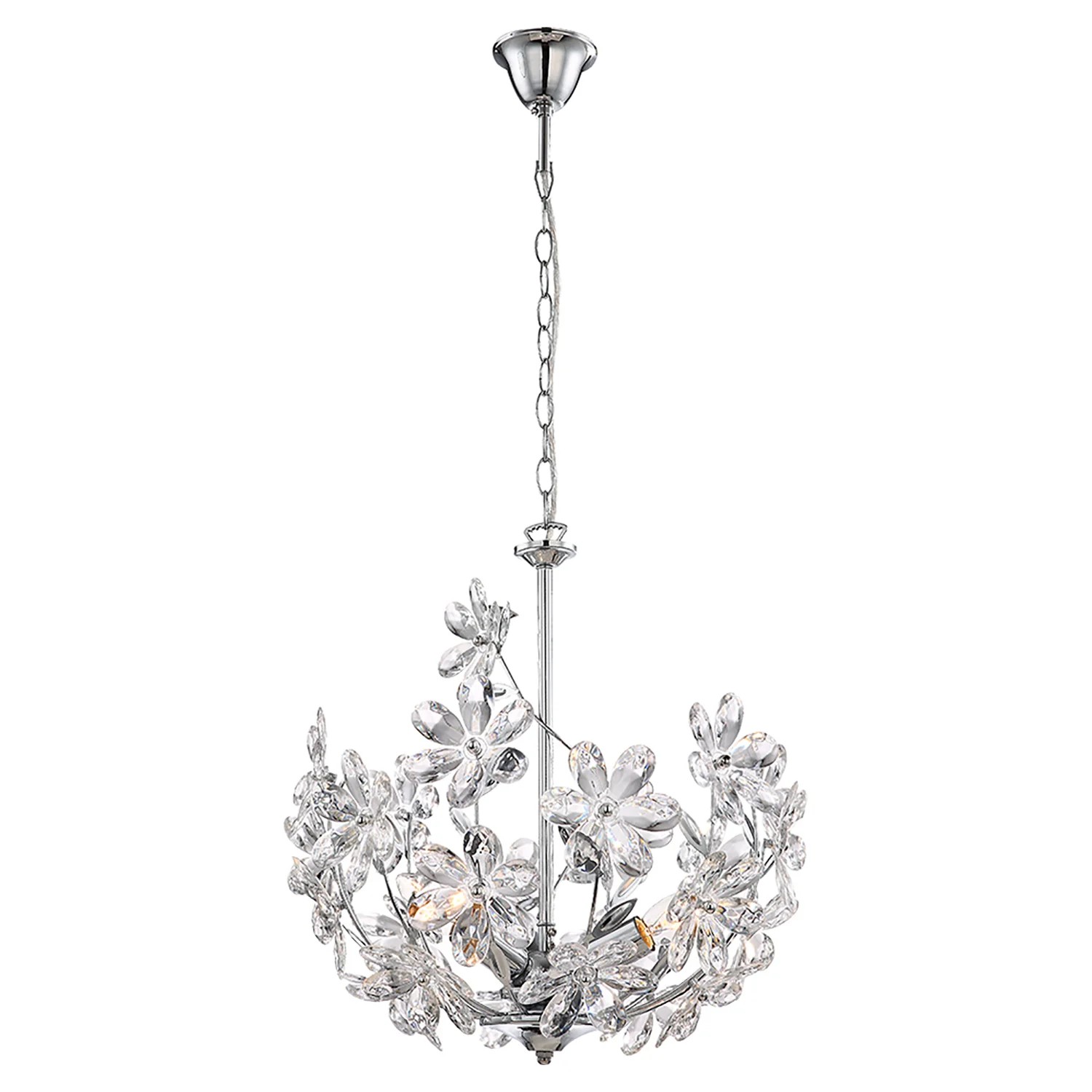 Люстра подвесная с цветочками Phoenix lsp-0184 Lussole