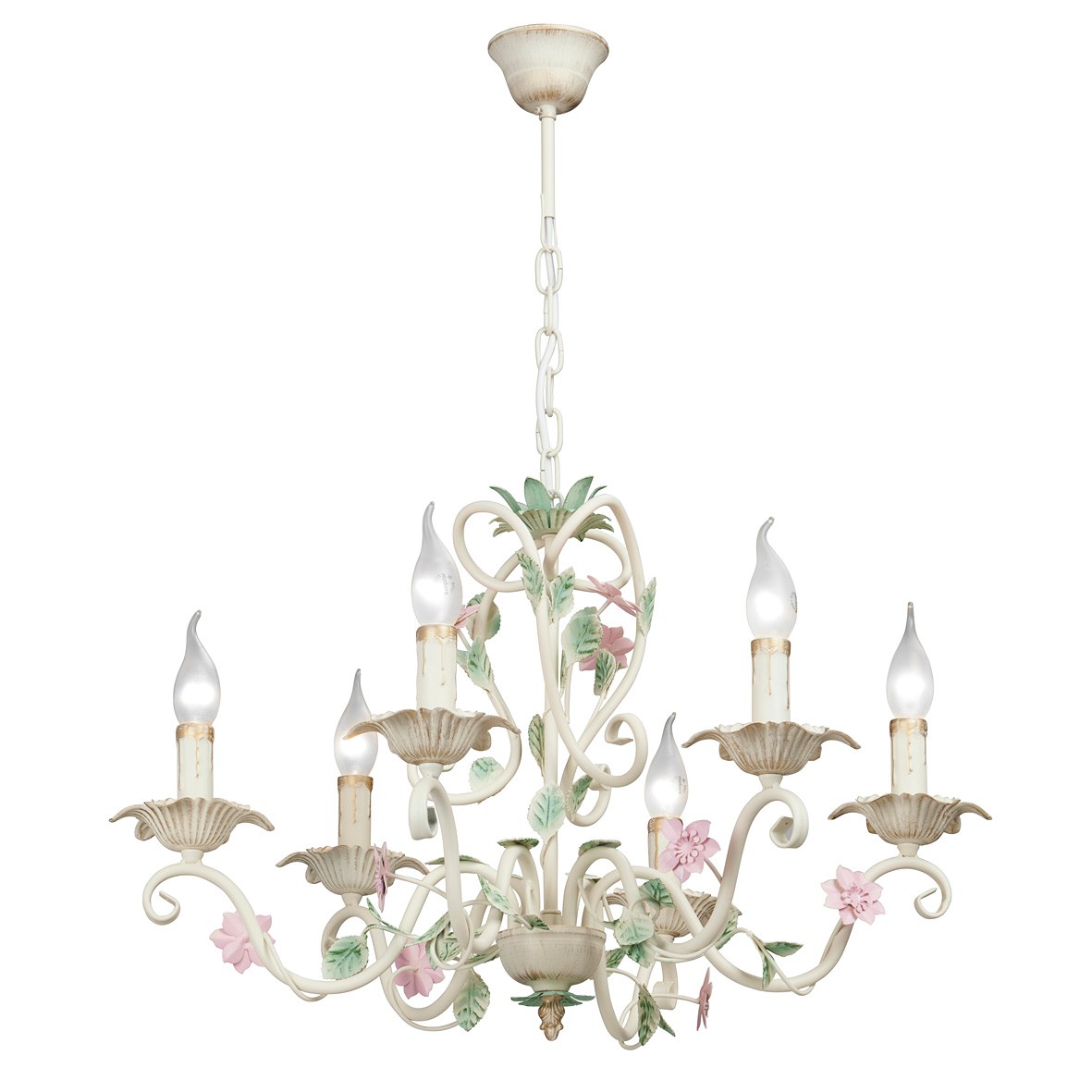 Люстра подвесная с цветочками V1651 V1651/6 Vitaluce Premium