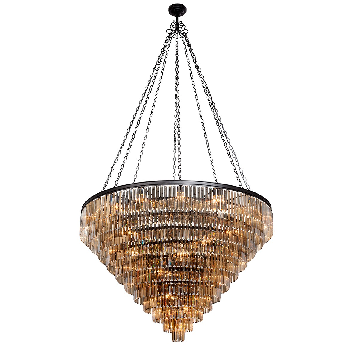 Подвесная хрустальная люстра V1809 Vitaluce Premium V1809-1/16+28+1