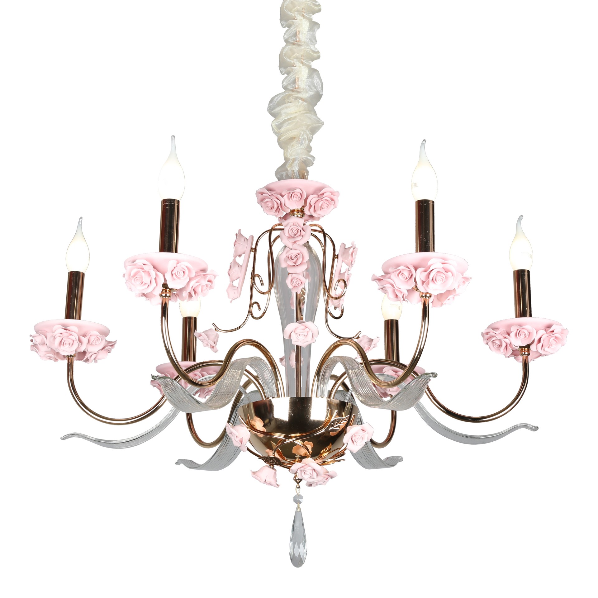 Люстра подвесная с цветочками Muntiggioni OML-70413-06 Omnilux