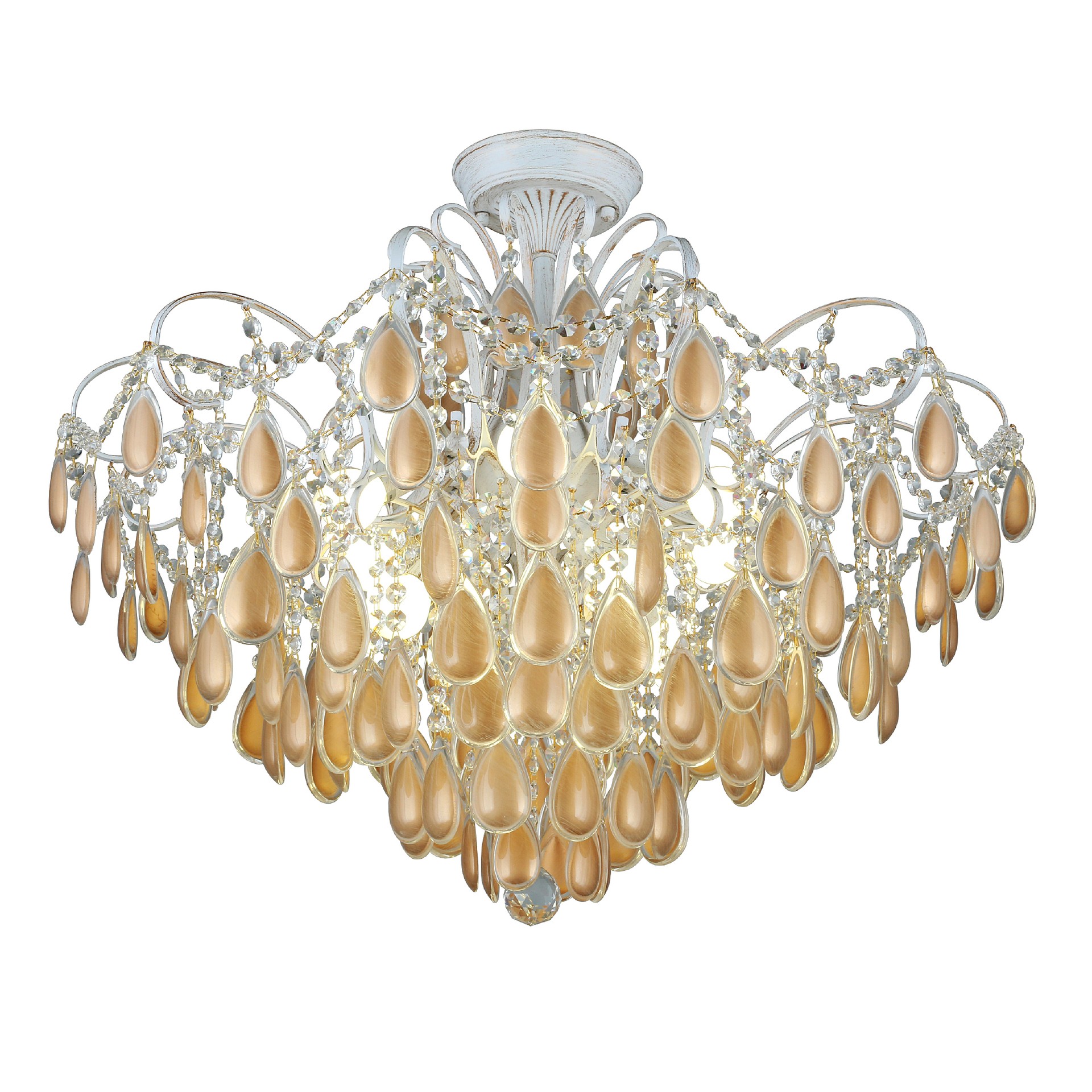 Потолочная хрустальная люстра Omnilux Agrigento OML-74507-10