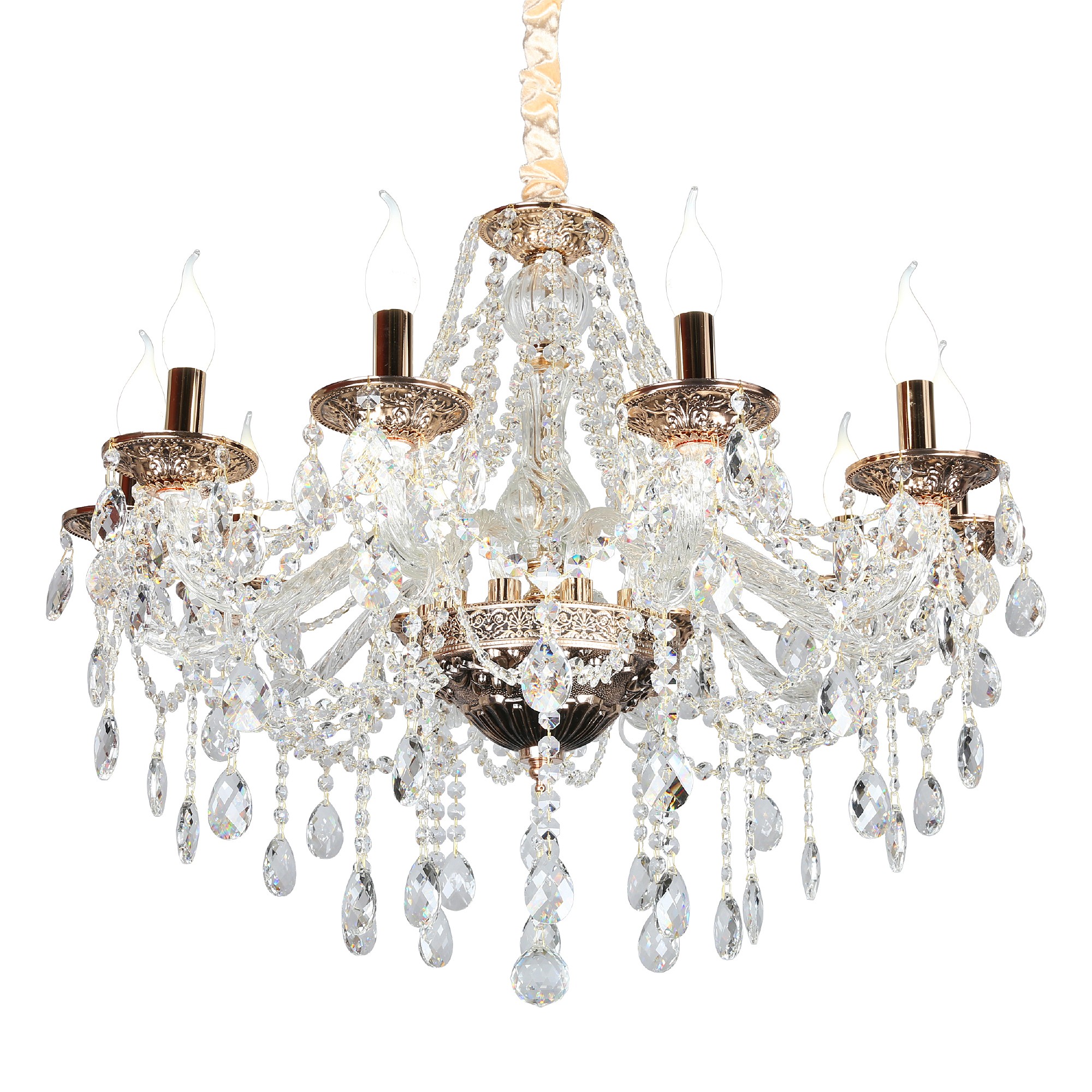 Подвесная хрустальная люстра Gadoni Omnilux OML-74803-10