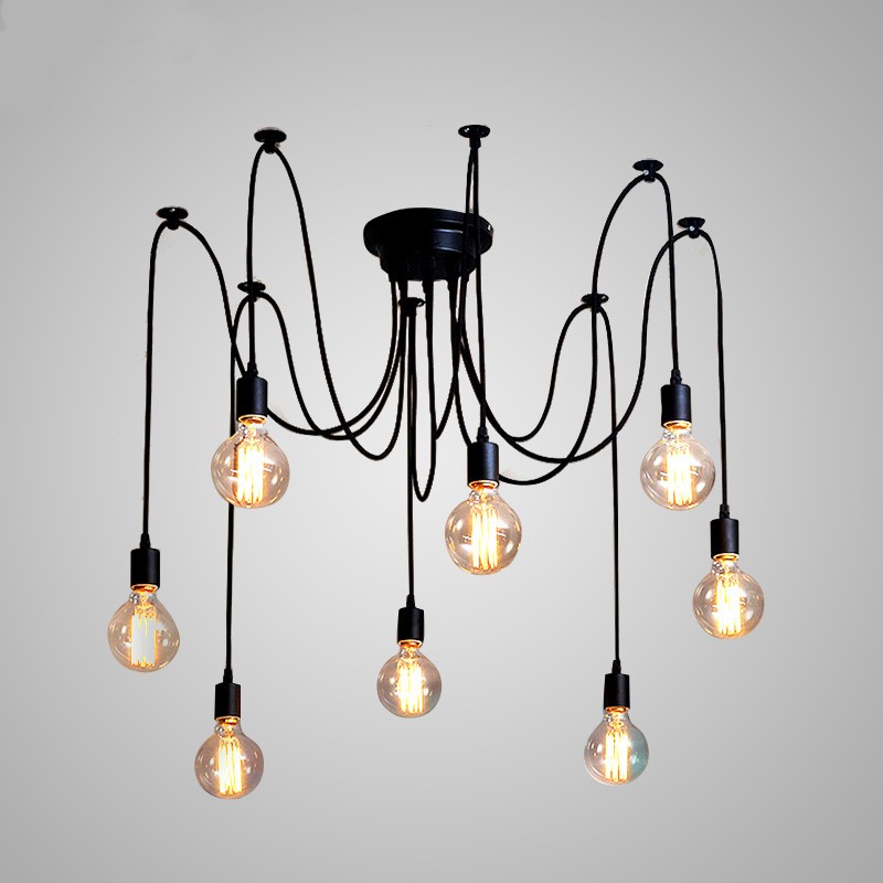 Светильник в форме паука 3299 2-3299-8-BK E27 RiForma