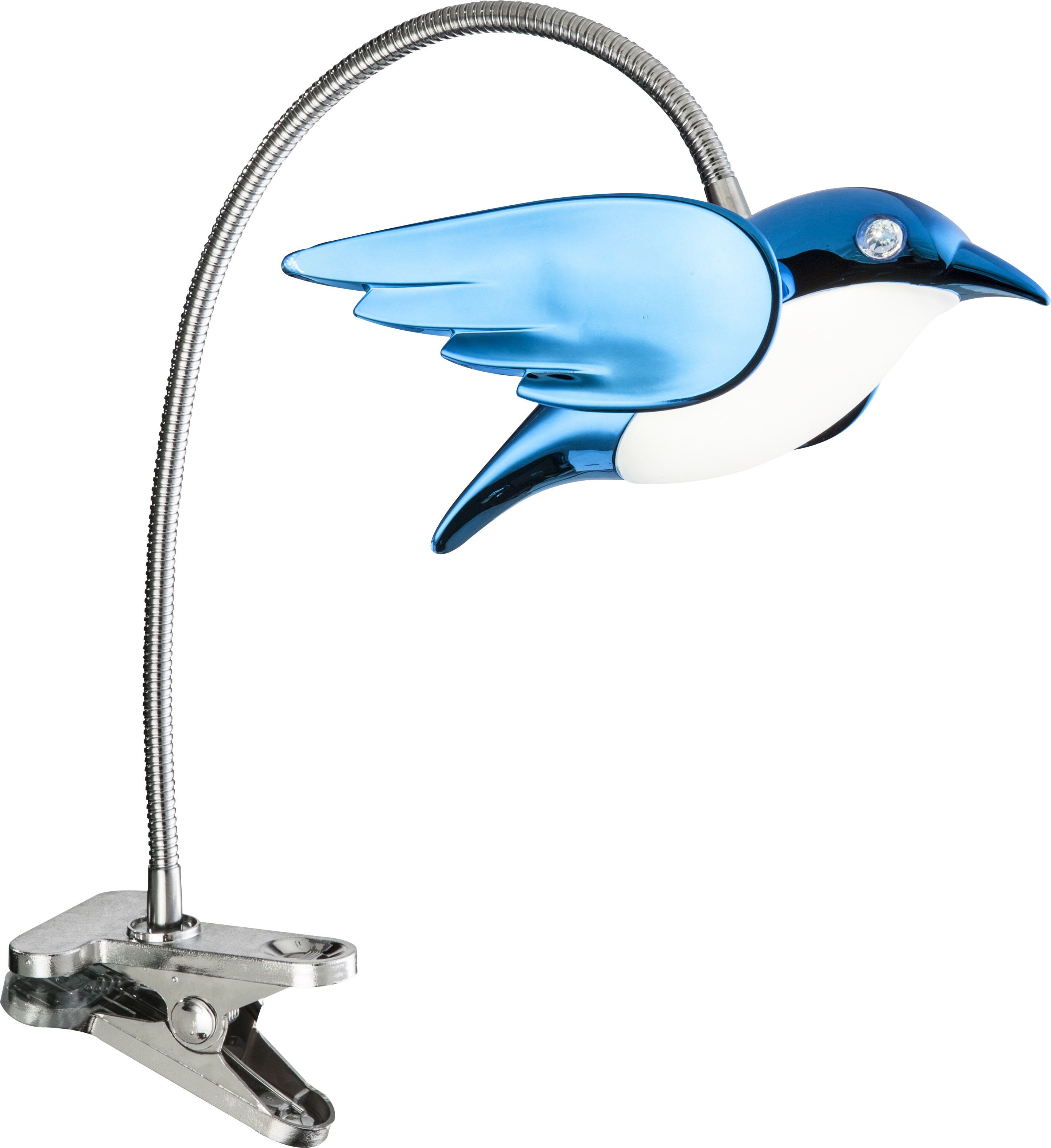 Настольная лампа на прищепке Globo Bird 56671-1K