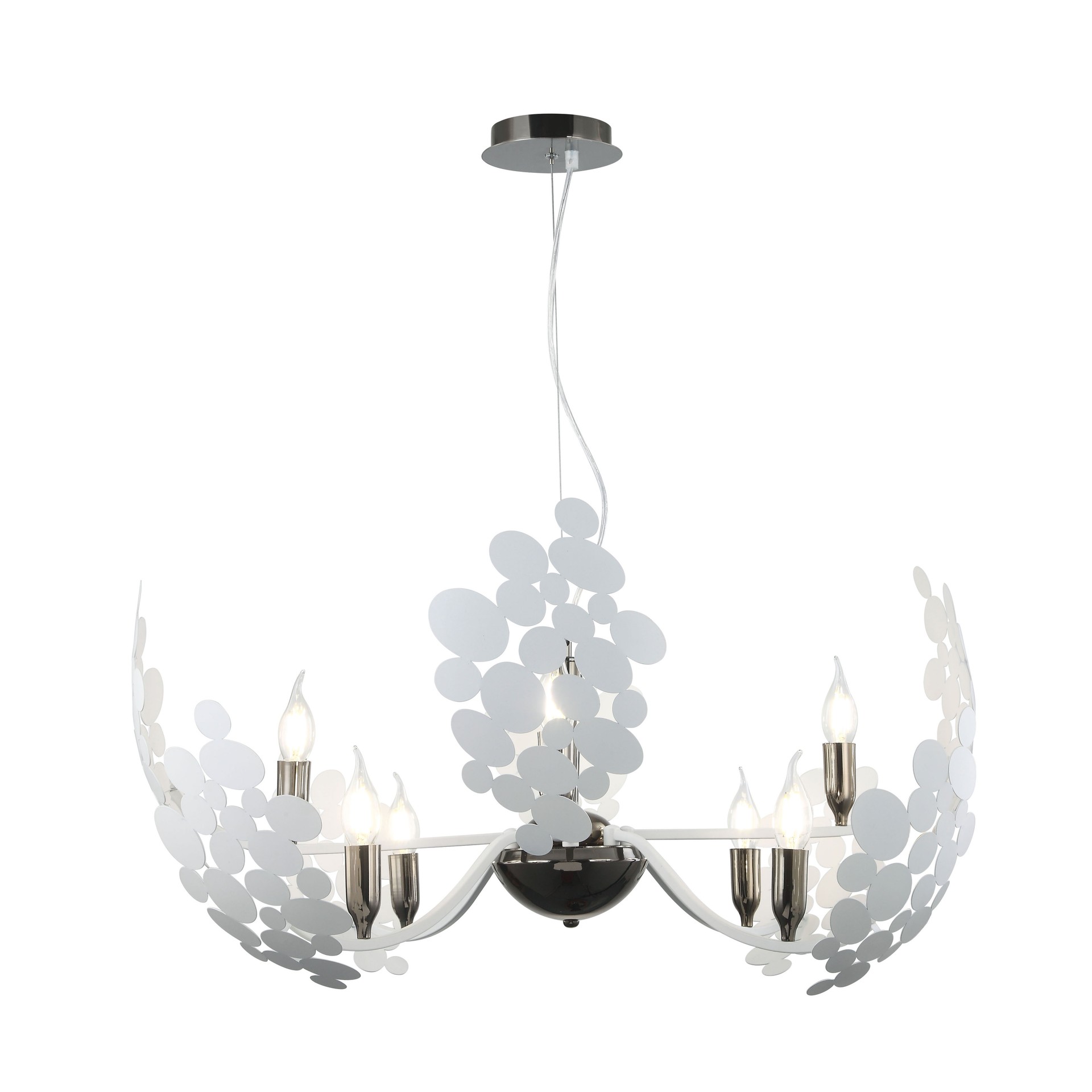 Люстра подвесная с цветочками Grape 2050-8P Favourite