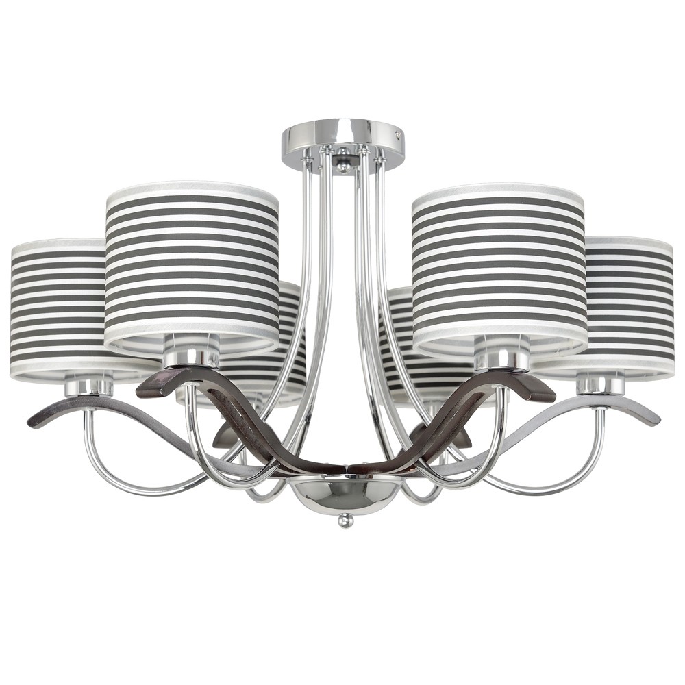 Потолочная люстра Максисвет 6572 1-6572-6-CR+BK E14