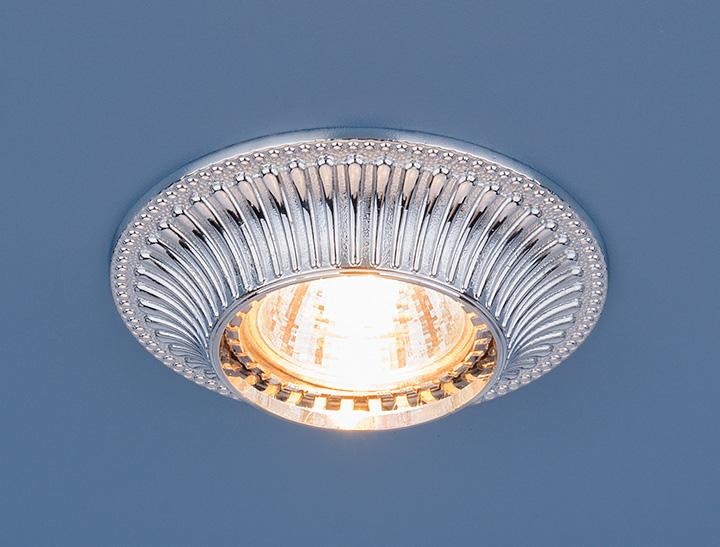 Встраиваемый светильник с узорами 4101 4101 MR16 CH хром Elektrostandart