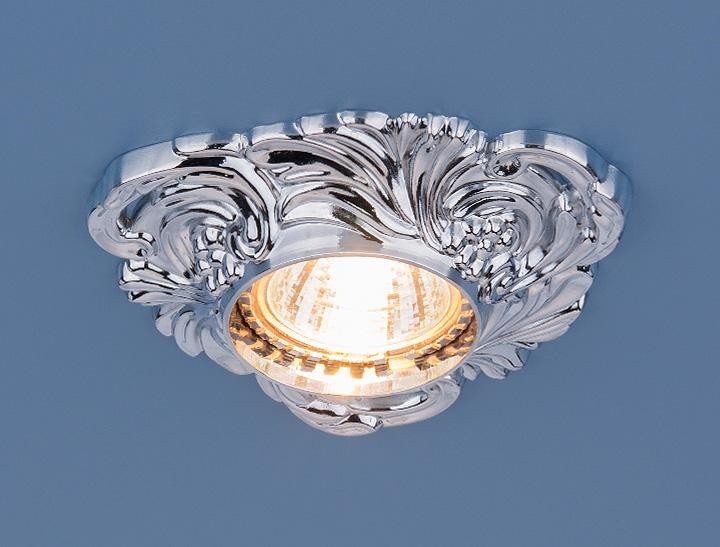 Встраиваемый светильник с узорами 4105 4105 MR16 CH хром Elektrostandart