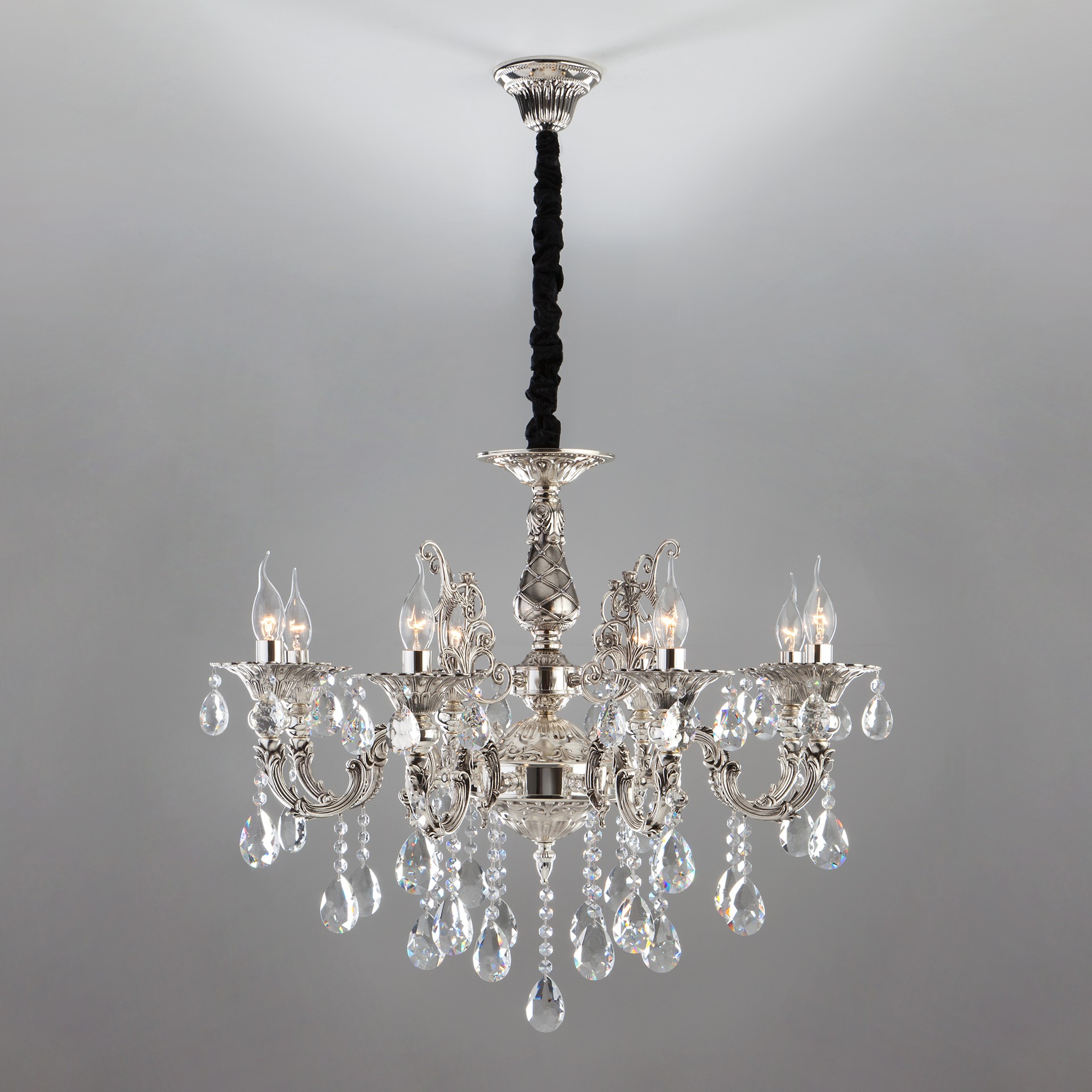 Подвесная хрустальная люстра Clarence Bogates 282/8 Strotskis