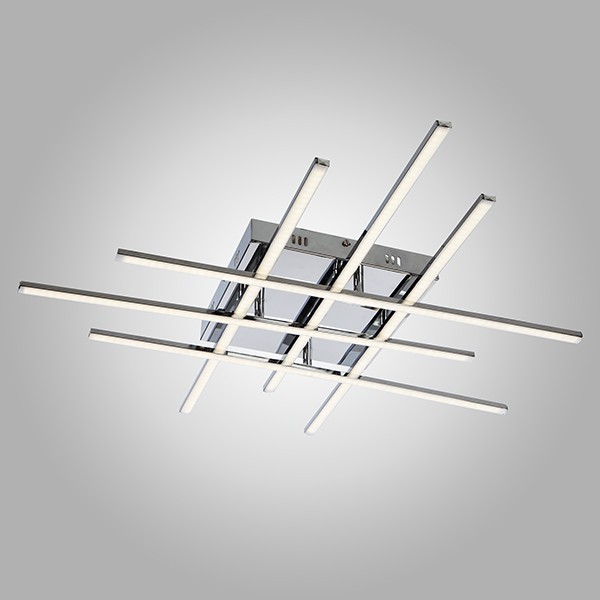 Потолочная светодиодная люстра Hi-Tech Eurosvet 90020/6 хром 72W