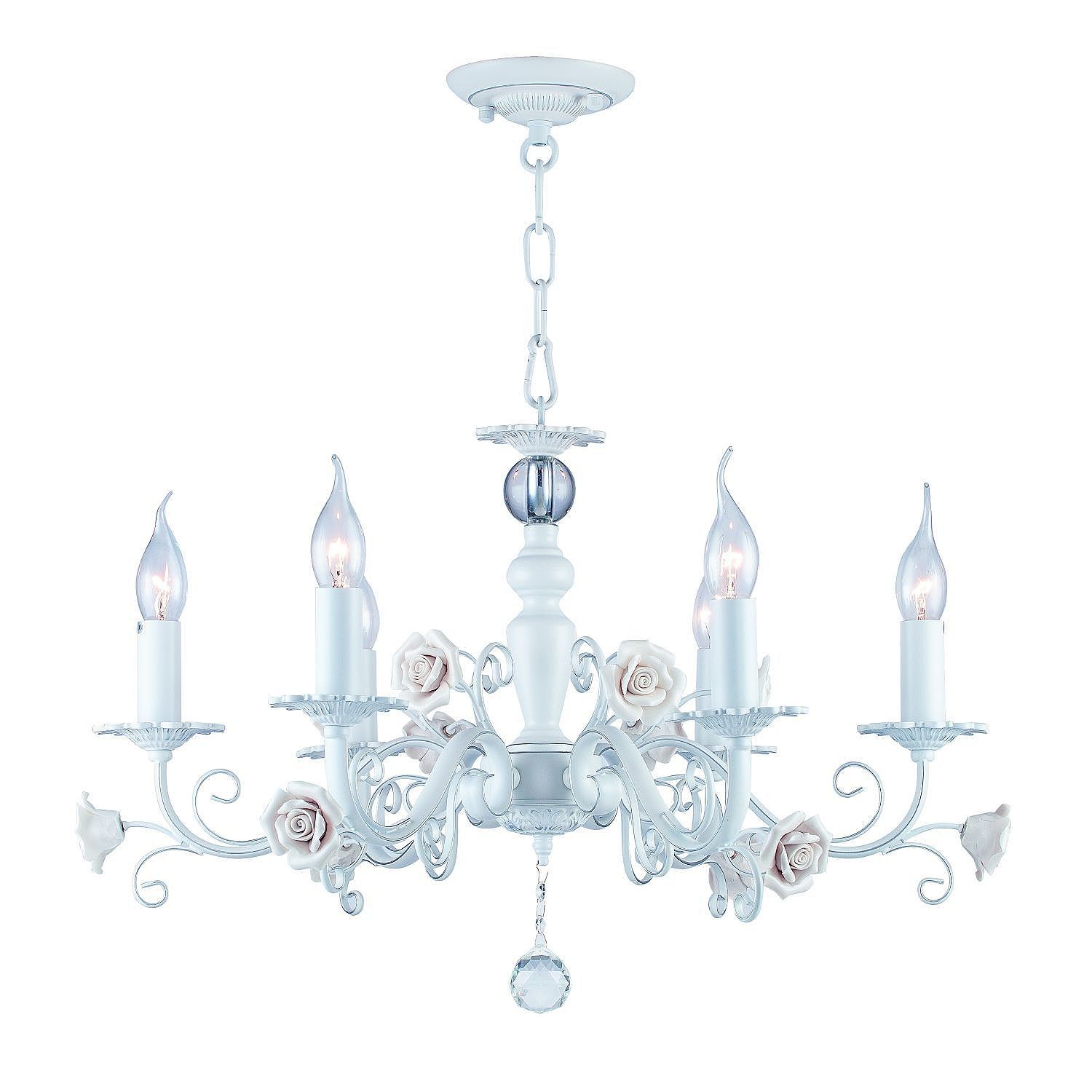 Люстра подвесная с цветочками Rosetta 2134-6P F-Promo