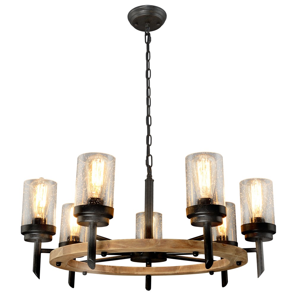 Подвесная люстра RiForma 2-0228-7-BKS+BR E27