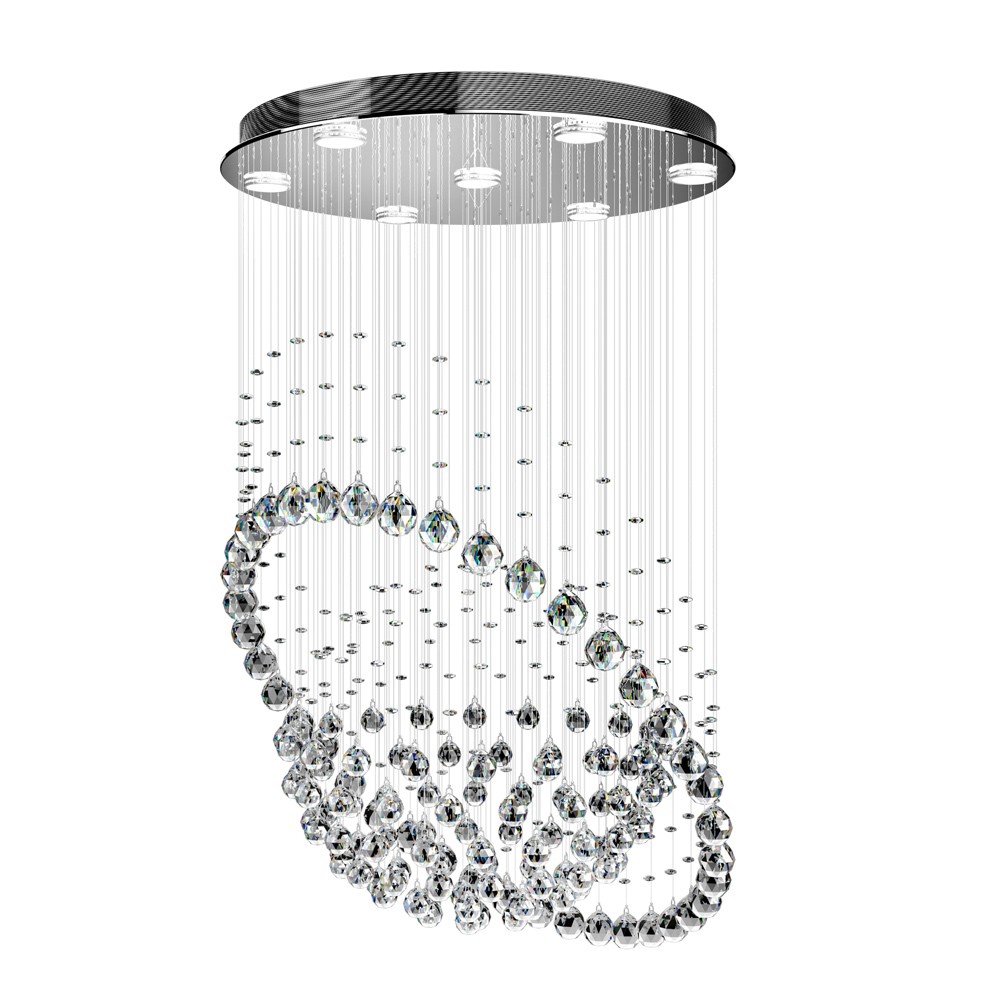 Люстра каскадная Максисвет 1-8215-7-CR Y GU10