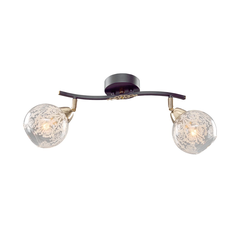 Потолочная люстра Максисвет 8565 1-8565-2-BR+FG Е14