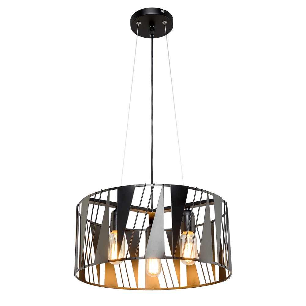 Светильник подвесной Максисвет 2-4340-3-mattBK E27