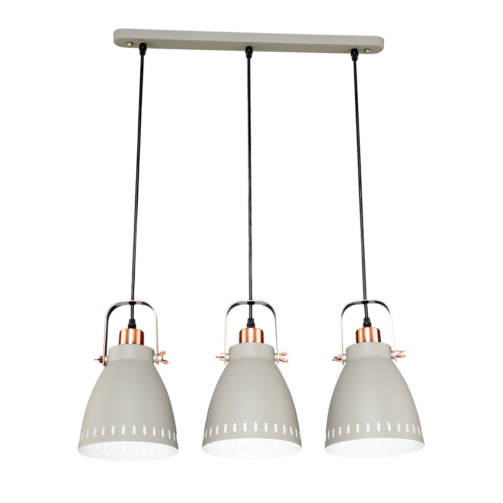 Светильник подвесной Максисвет 2-4652-3-GRY+RC E27