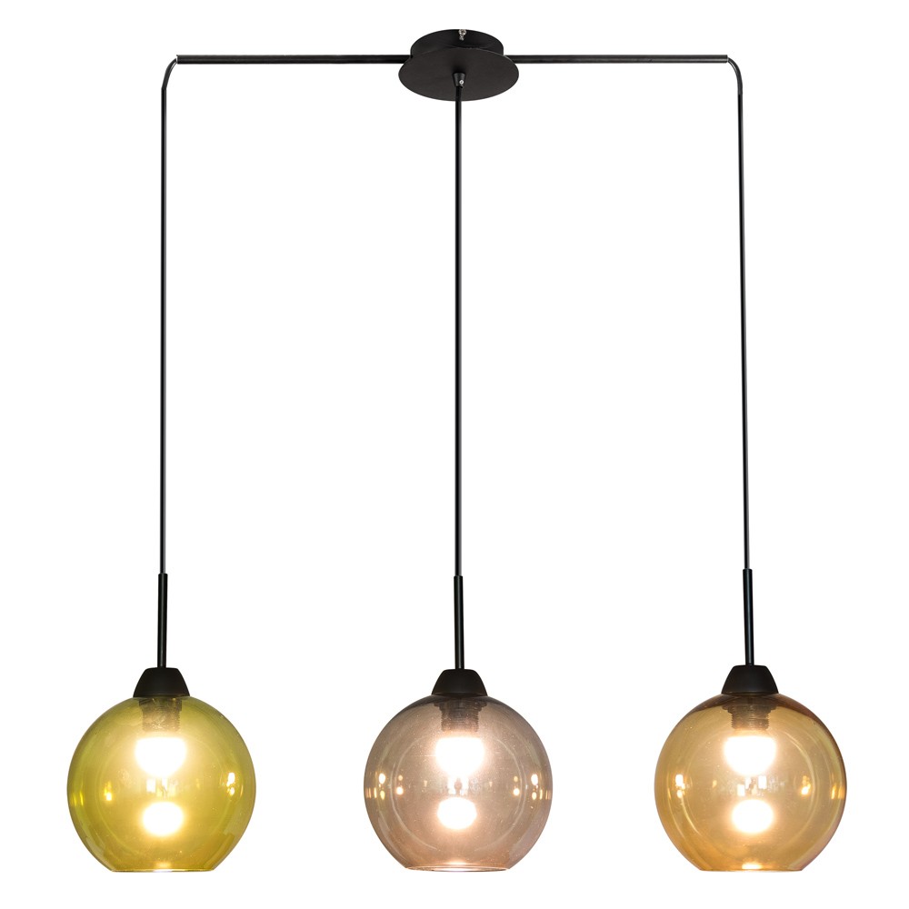 Светильник подвесной Максисвет 2-5511-3-BK E27