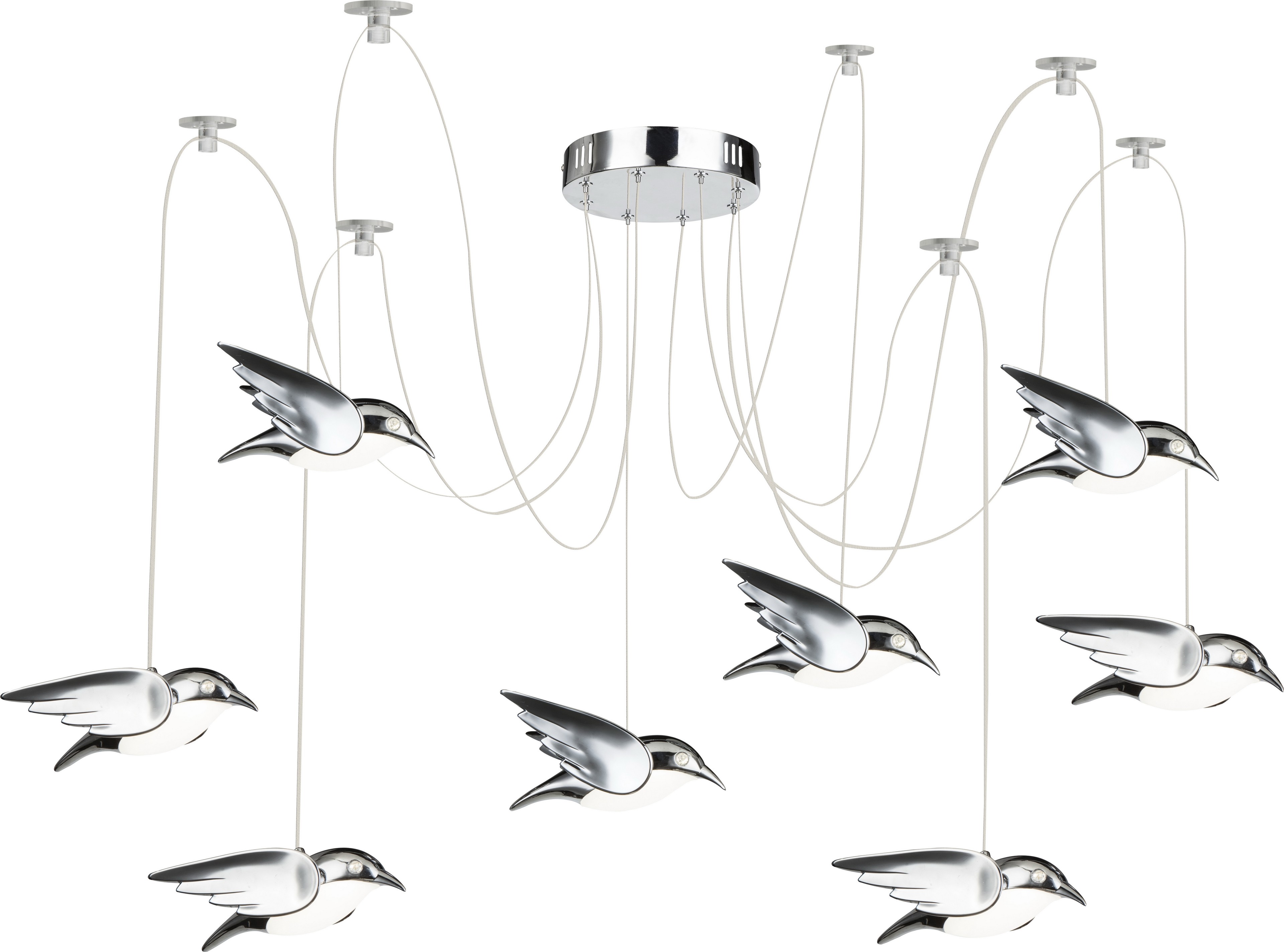 Светильник в форме паука Bird 56670-8H Globo