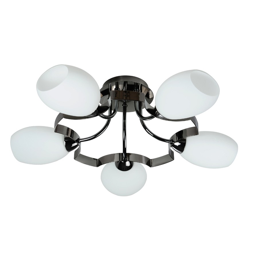 Потолочная люстра ID lamp Fontana 601/5PF-MOONDarkchrome