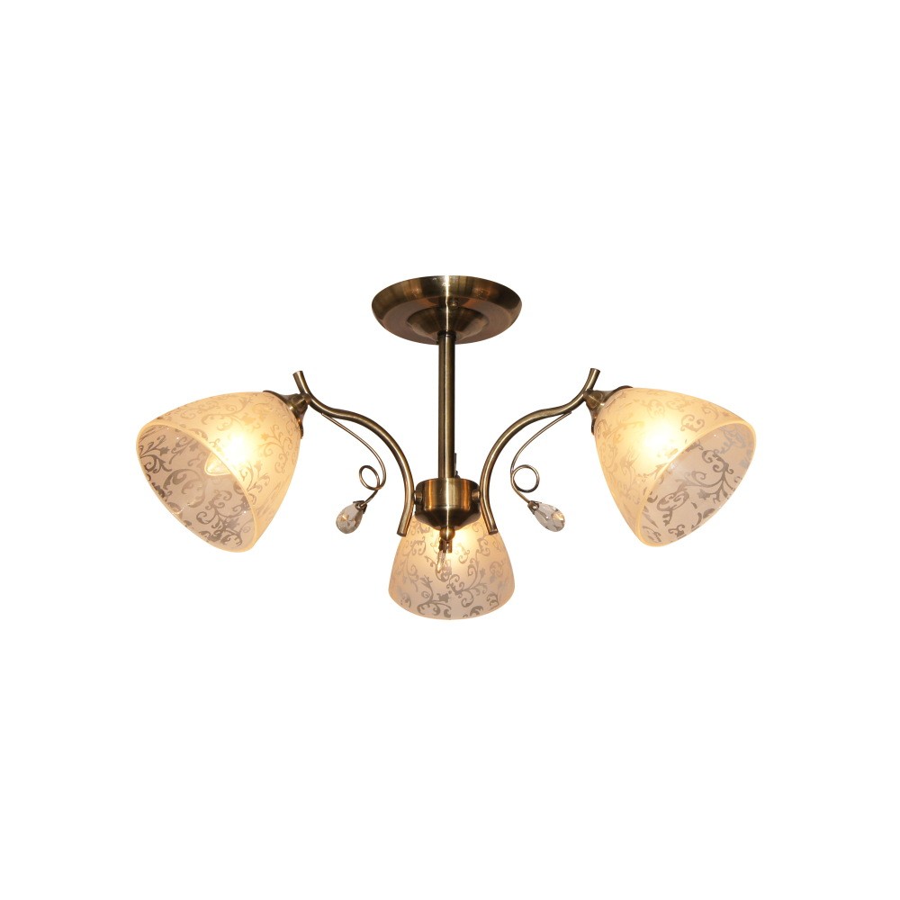 Потолочная люстра ID lamp Orebella 852/3PF-Oldbronze